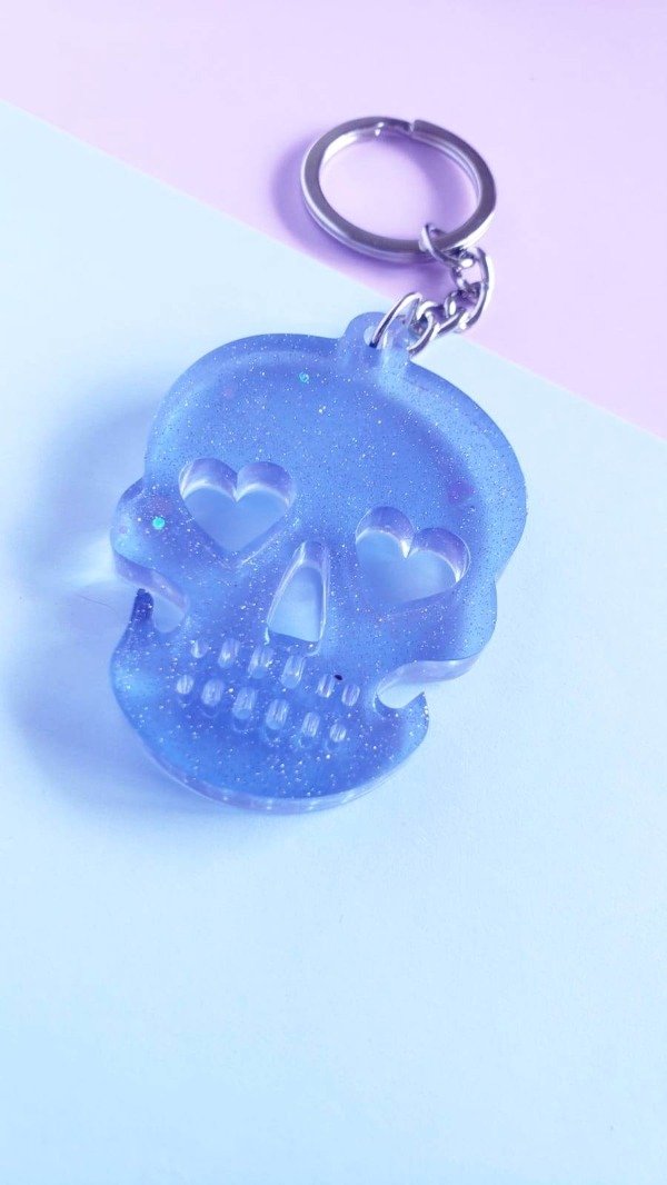Producto - Llavero skull - Lila