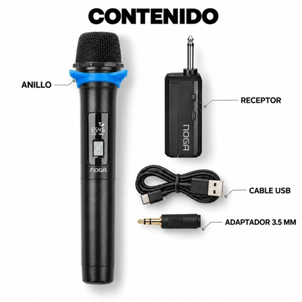 Producto - Micrófono Inalámbrico NOGA NG-MI130 - 2