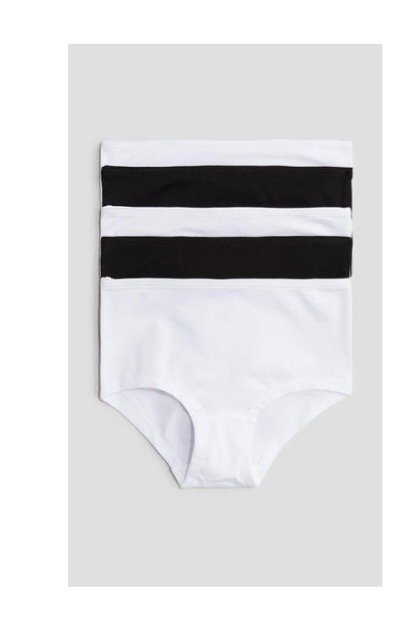 Producto - Pack de 5 bombachas HyM talle 10/12 blanca y negra