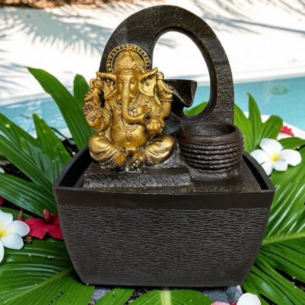 Producto - FUENTE DE AGUA CHICA CON GANESAHA - COD.1153654GL - 18 cm