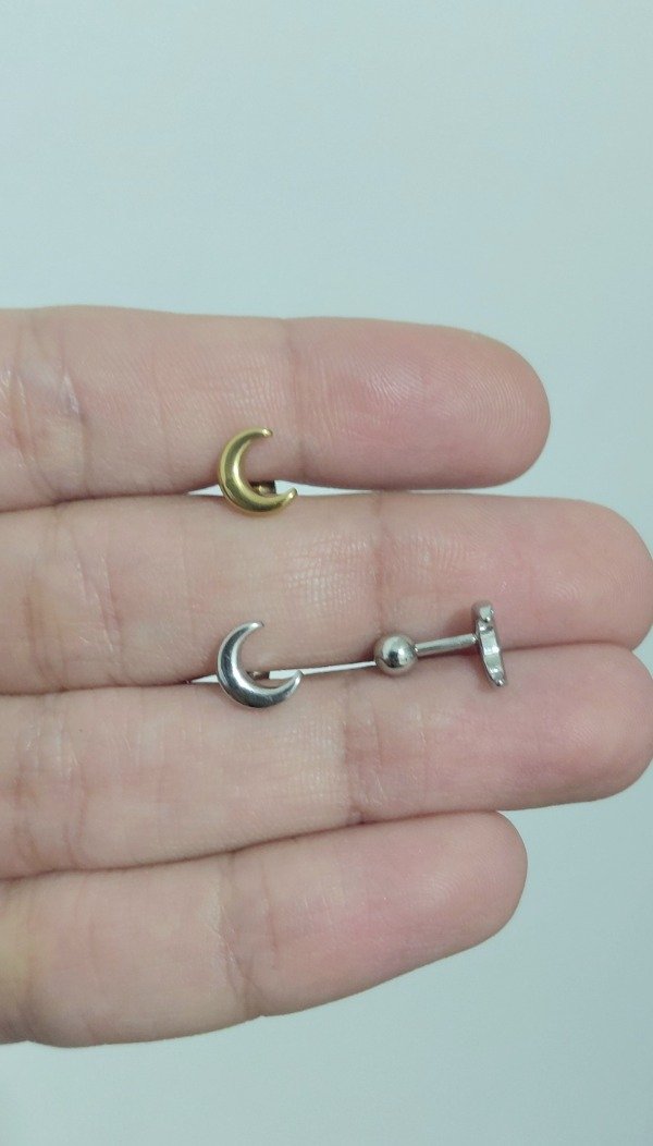 Producto - Piercing de Acero Helix Luna (unidad)