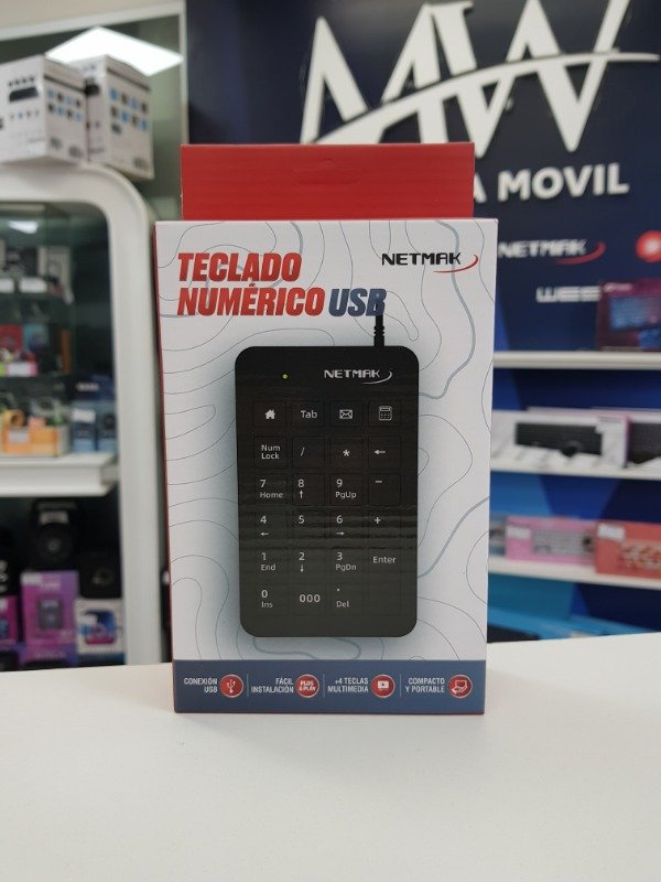 Producto - Teclado Numerico Multimedia USB Netmak NM-KB250