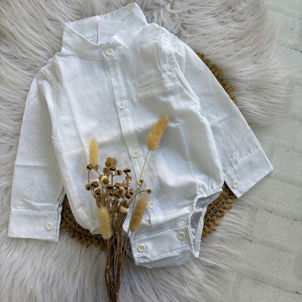 Producto - Body camisa cuello mao talles hasta 2 años
