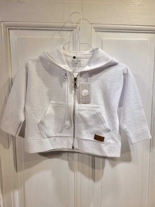Producto - Buzo VAN DIKE blanco c/capucha Nuevo Con etiqueta Talle 4 años - PRECIO: 27X