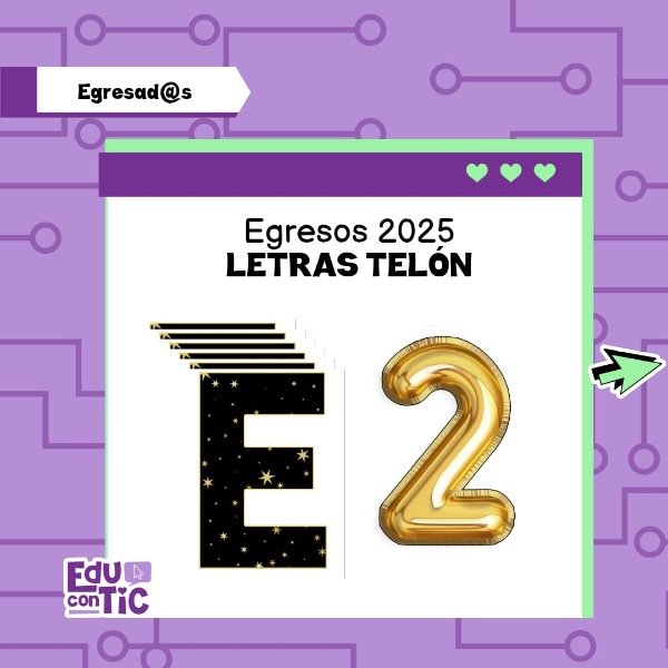 Producto - EGRESO - LETRAS PARA EL TELON