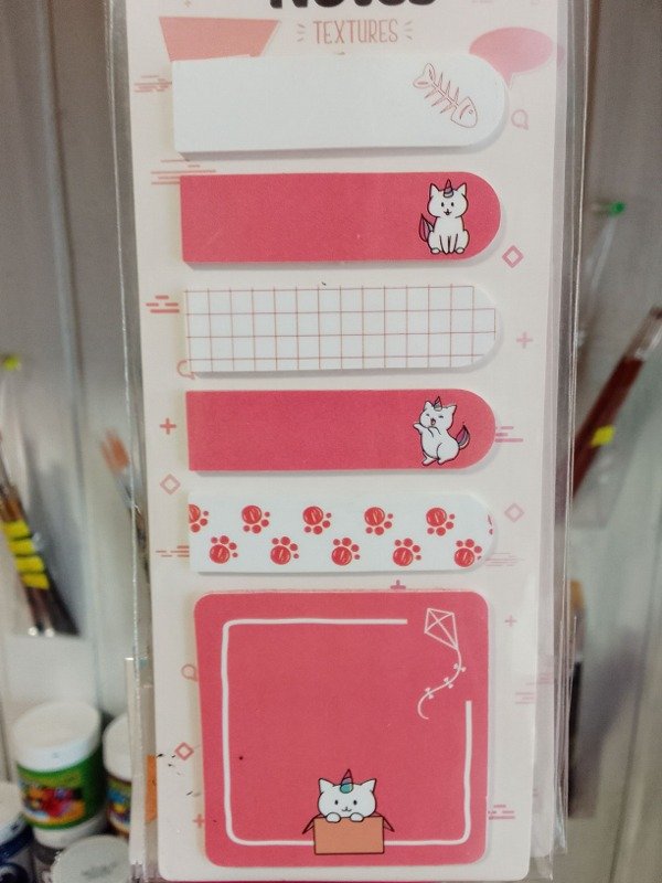 Producto - Señaladores Banderitas y Adhesivos Set Notas Gatitos