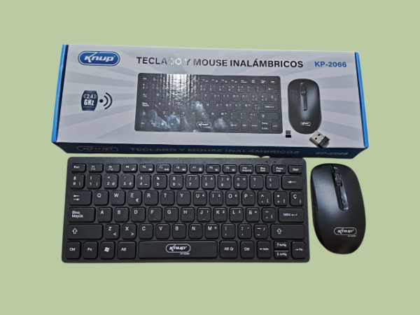 Producto - Teclado + Mause inalámbrico Knup