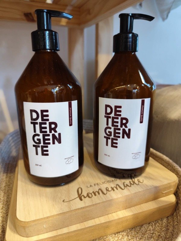 Producto - Dispenser vidrio ámbar detergente