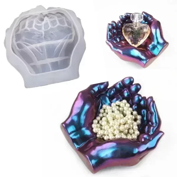 Producto - Molde silicona cuenco grande manos juntas - 10