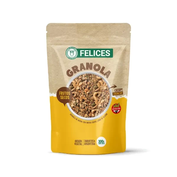 Producto - Granola con Frutos Secos Felices las Vacas 300gr