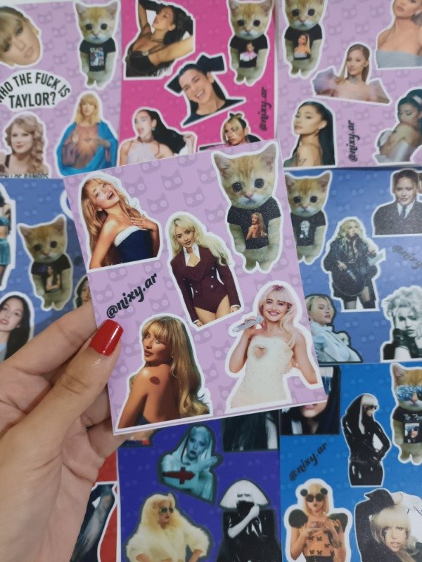 Producto - Plancha de stickers Sabrina Carpenter