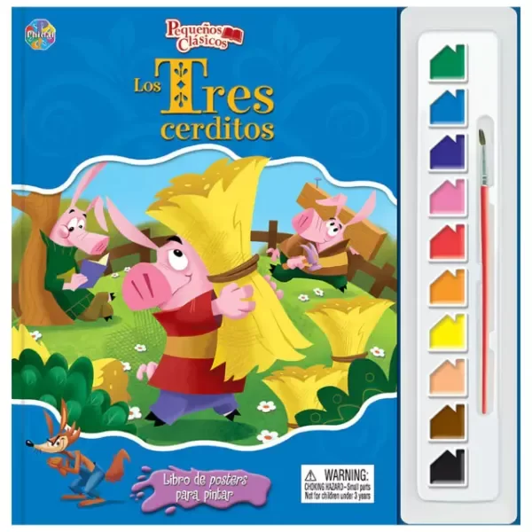 Producto - LOS TRES CERDITOS Libro de Posters para Pintar