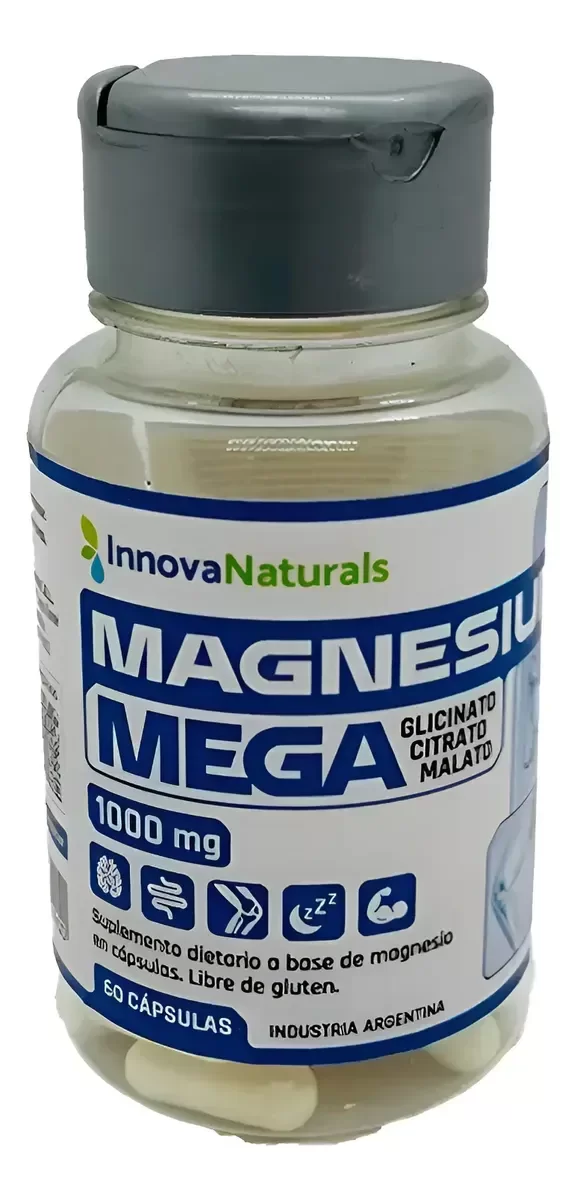 Producto - MEGAMAGNESIUM glicinato/citrato/malato - 60caps INNOVANATURALS - 1