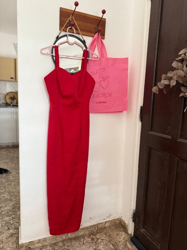 Producto - VESTIDO ROJO CON CHAQUETA