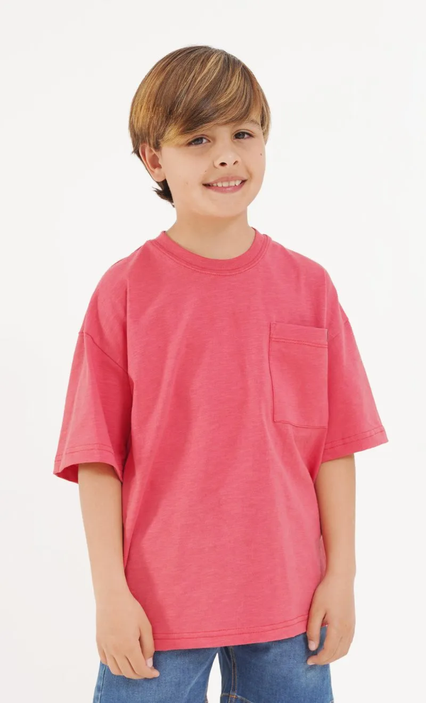 Producto - Remera MC Jr Bolsillito rojo MM