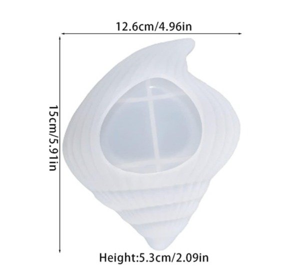 Producto - Molde Silicona Cuenco Caracol Alto - 1