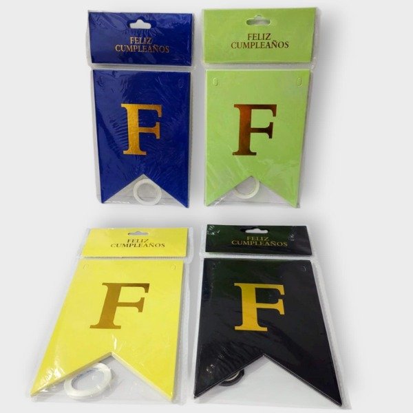 Producto - Cartel "Feliz cumpleaños" Liso