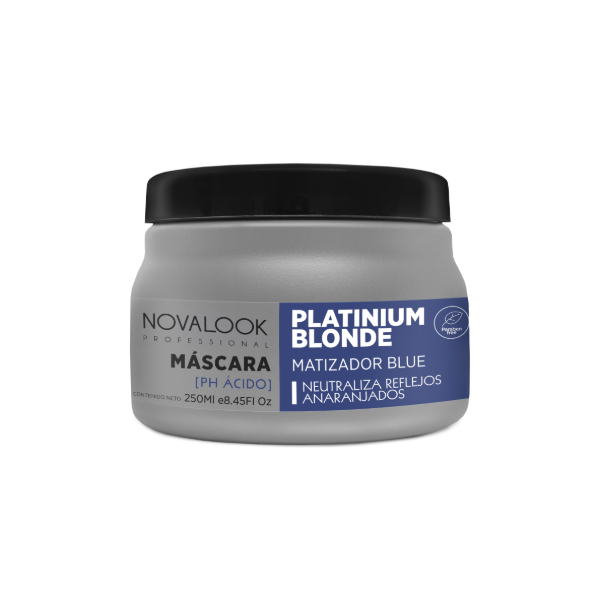 Producto - MASCARILLA PLATINIUM BLONDE - MATIZADOR BLUE x 250gr. NOVALOOK