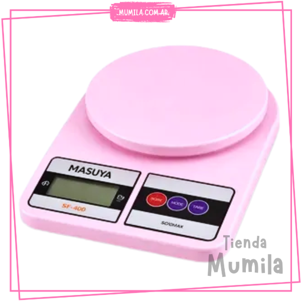 Producto - Balanza cocina digital 10Kg Color Rosa