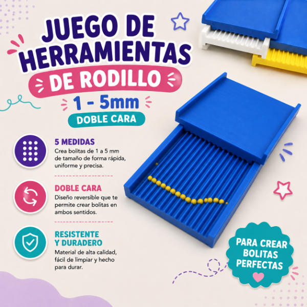 Producto - Juego de Herramientas de Rodillo 1-5mm (Doble Cara) - 0