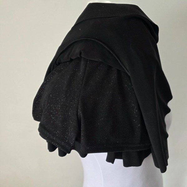 Producto - Falda con Short doble Vuelo Glitter Negro - T.u - 1