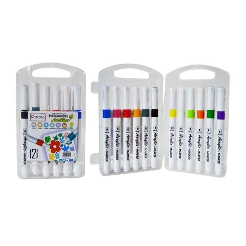 Producto - MARCADOR ACRILICO CAJA X12 COLORES SURTIDO KATANA