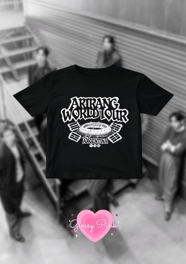 Producto - Baby Tee Arirang World Tour Estadio Argentina - DTF