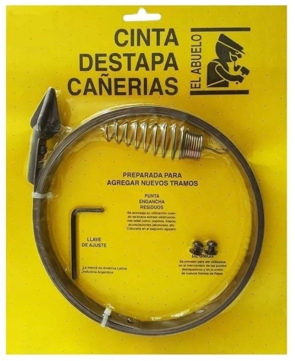 Producto - Cinta Destapa Cañerías Acero