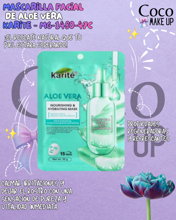 Producto - MASCARILLA FACIAL DE ALOE VERA - KARITE - MG-1480-47C