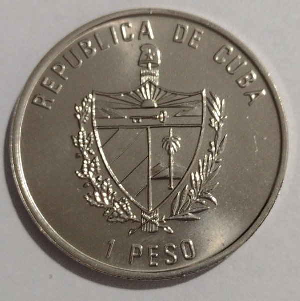 Producto - Cuba 1 peso 1996 Parche Amarillo - 1