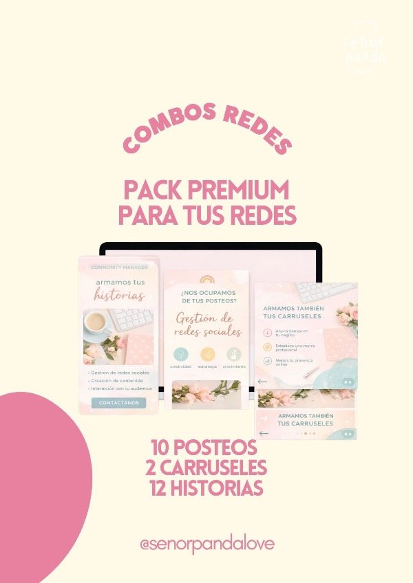 Producto - COMBO REDES PACK PREMIUM