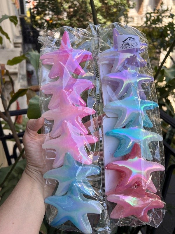 Producto - 12 broches de estrella de mar tornazol