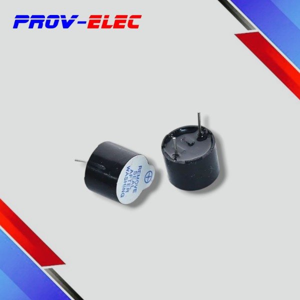 Producto - BUZZER PIEZOELECTRICO 5V CON OSCILADOR 85db 12mm