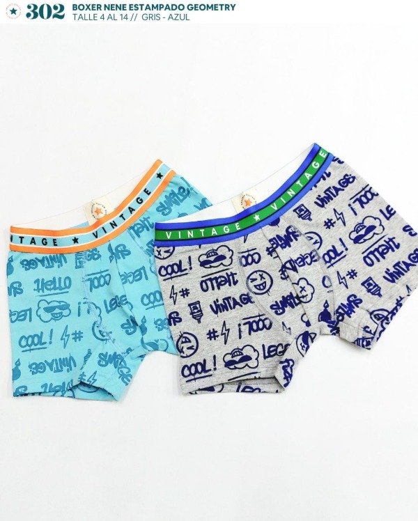 Producto - Boxer de Niño Estampado (Vintage302)