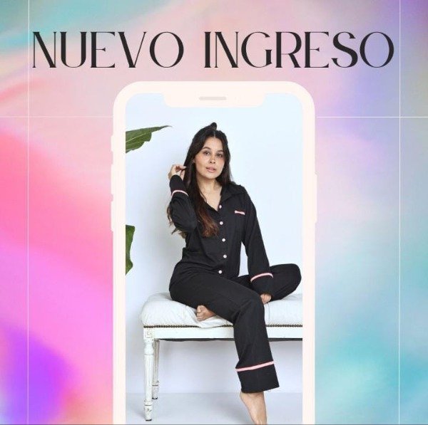 Producto - PIJAMA CAMISA Y PANTALÓN DE ALGODÓN