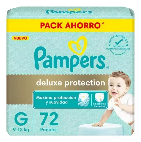 Producto - Pampers Deluxe Protection g 72