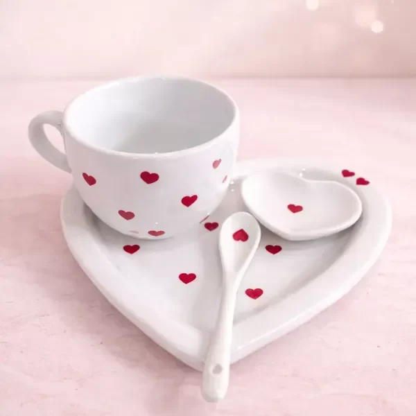 Producto - SET CORAZÓN ROJO