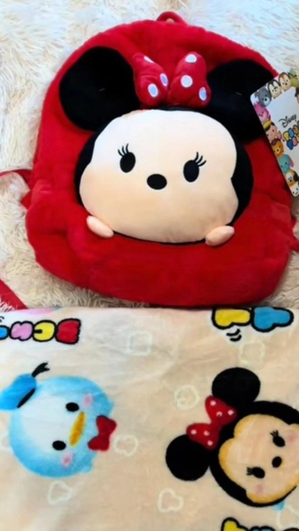 Producto - Peluche con manta minnie