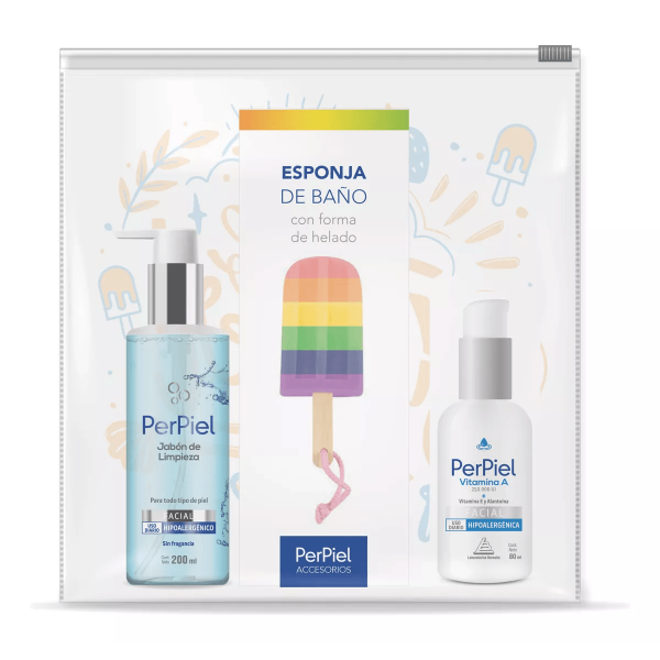 Producto - Perpiel Hello summer limpieza e hidratación con esponja