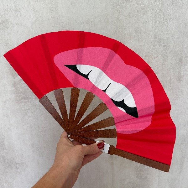 Producto - Abanico estampado boca