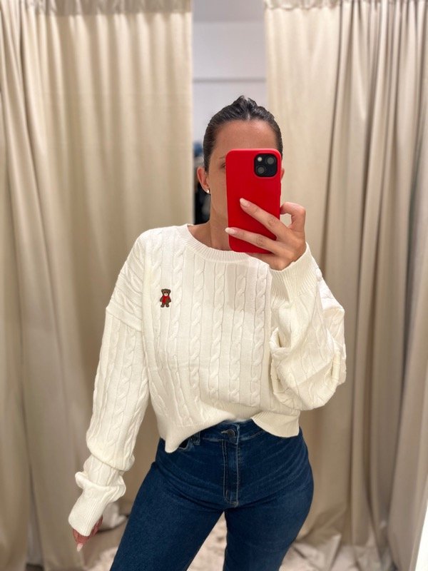 Producto - Sweater trenzado bordado - 1