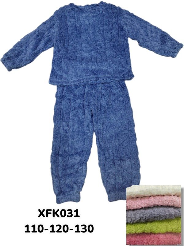 Producto - PIJAMA POLAR ACANALADO NIÑO Y NIÑA 031(x6)
