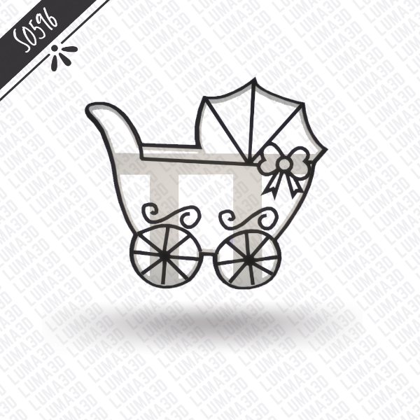 Producto - S0596 - Carrito de bebé (Baby Shower)