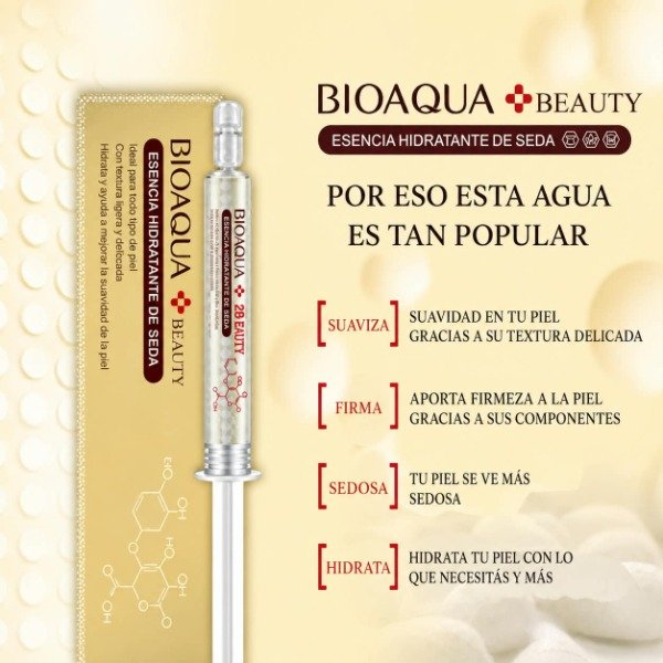 Producto - BIOAQUA Gel Crema Facial de Proteína de Seda + Ácido Hialurónico 10g - 1