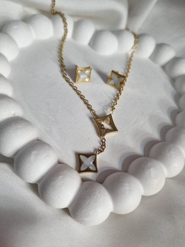 Producto - Set Collar + Aros Estrella - 1