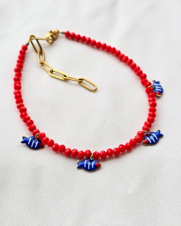 Producto - Tobillera peces roja