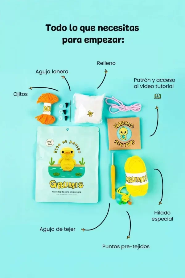 Producto - KIT AMIGURUMI PRINCIPIANTE CROCHET PASO A PASO - 5