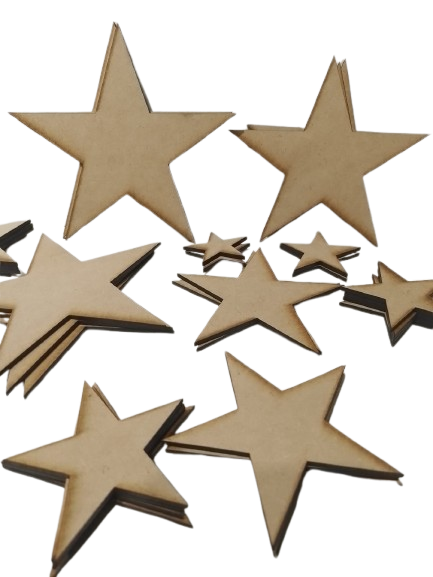 Producto - Estrellas en mdf corte láser