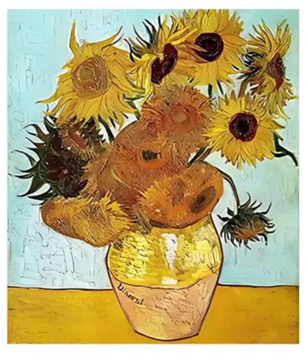 Producto - Kit de pintura por diamante flores Van Gogh 50x40cm