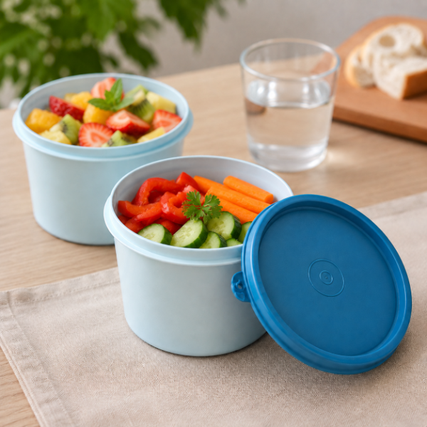 Producto - Recipiente Hermético Tupperware Poeme 500 ml Azul Petróleo